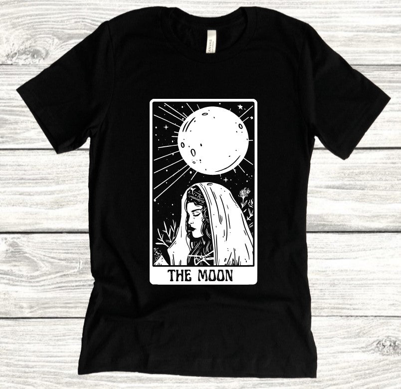 The Moon Tarot - Available in T-Shirt, Pullover, Hoodie, Tank or Long Sleeve