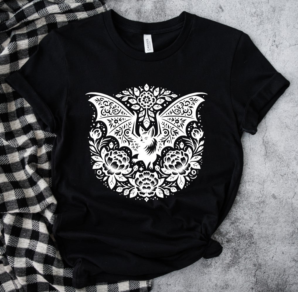Folk Bat - Available in T-Shirt, Pullover, Hoodie, Tank or Long Sleeve