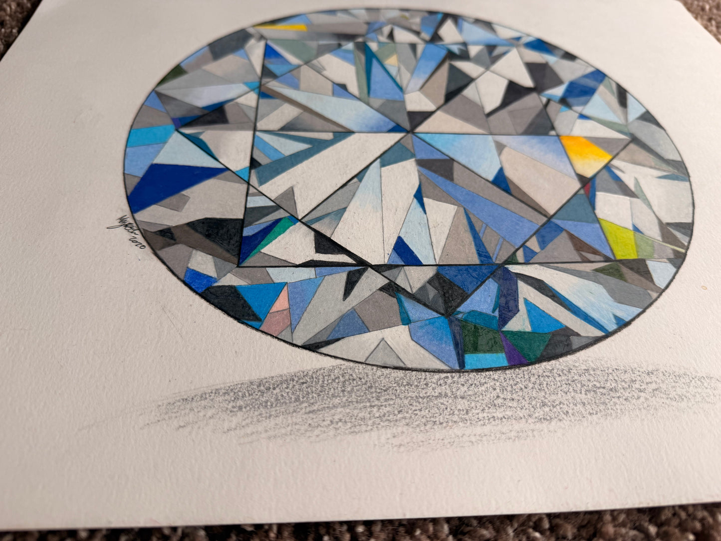 Diamond Drawing Art by Megan Besler (1 of 1)
