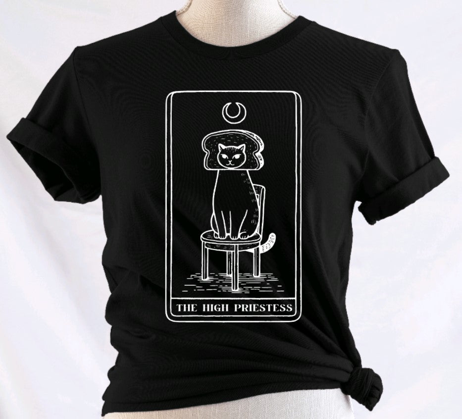 The High Priestess Tarot - Available in T-Shirt, Pullover, Hoodie, Tank or Long Sleeve