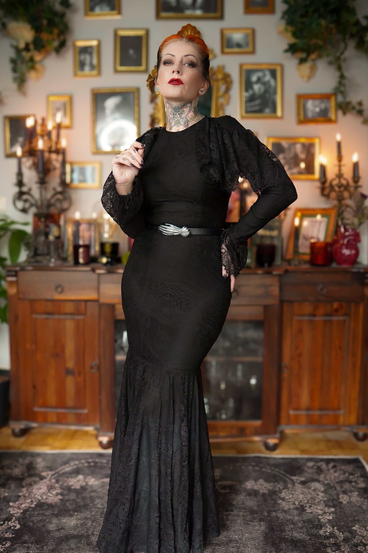 Borden - Lace Mermaid Maxi Dress