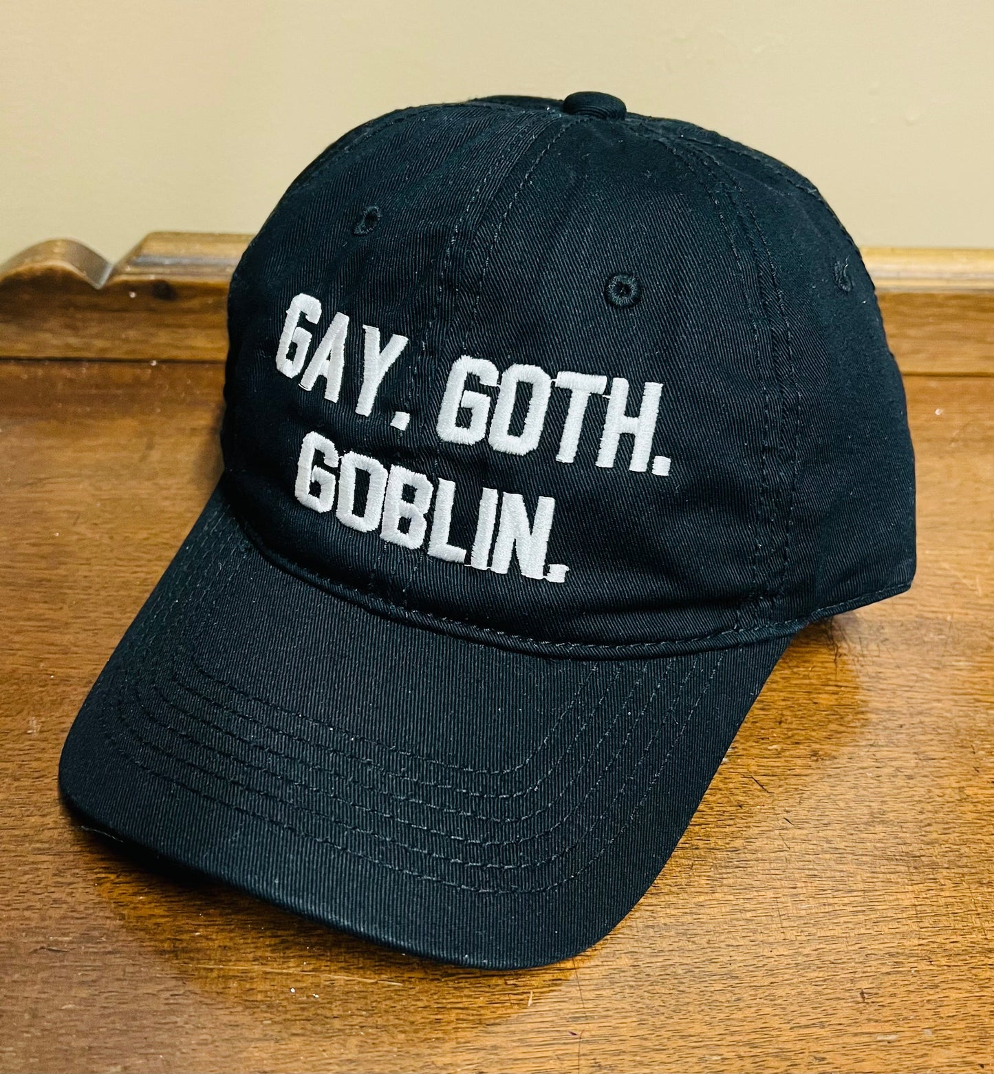Gay. Goth. Goblin. - Embroidered Dad Hat
