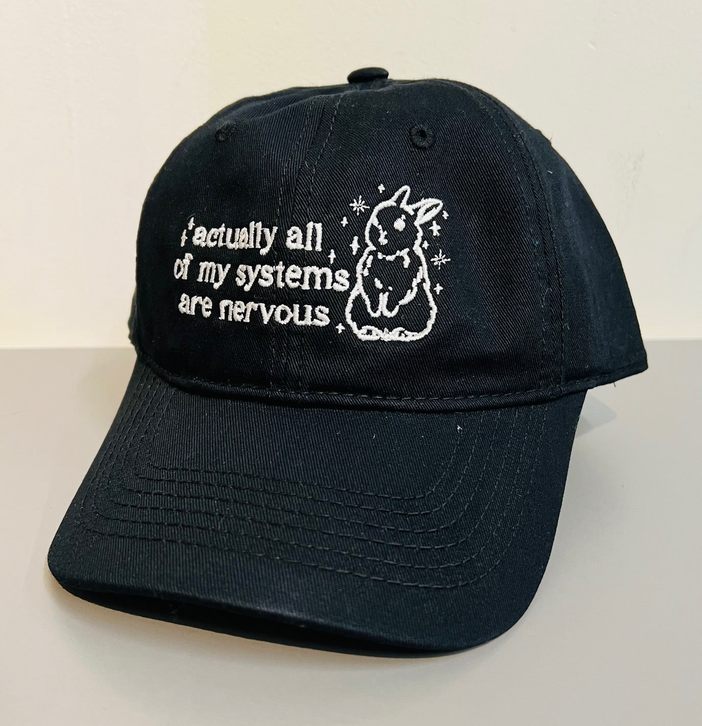 Actually all of my systems are nervous - Embroidered Dad Hat - READY TO SHIP