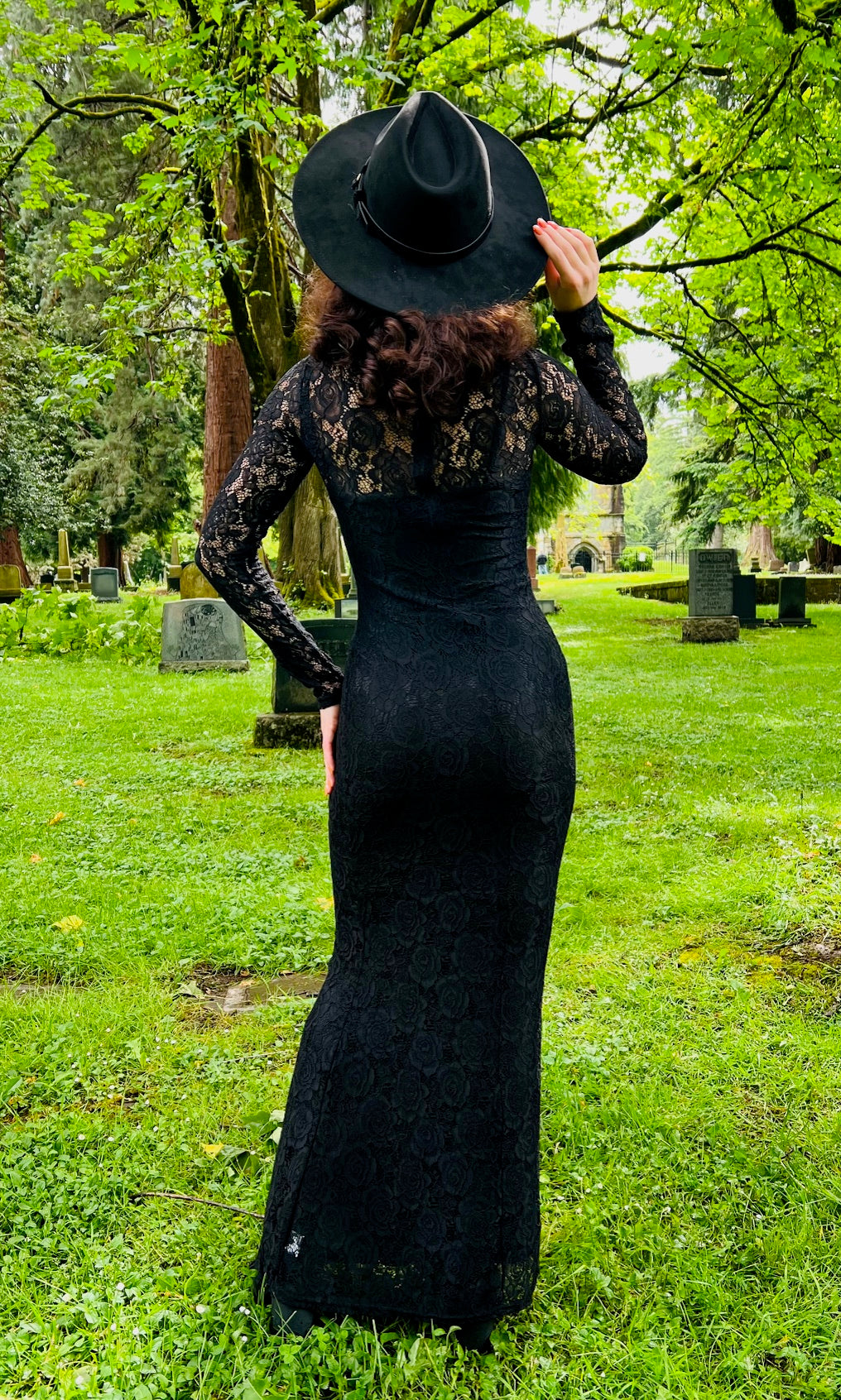 Persephone - Deadly Sheer Floral Lace Maxi dress - PRE-ORDER