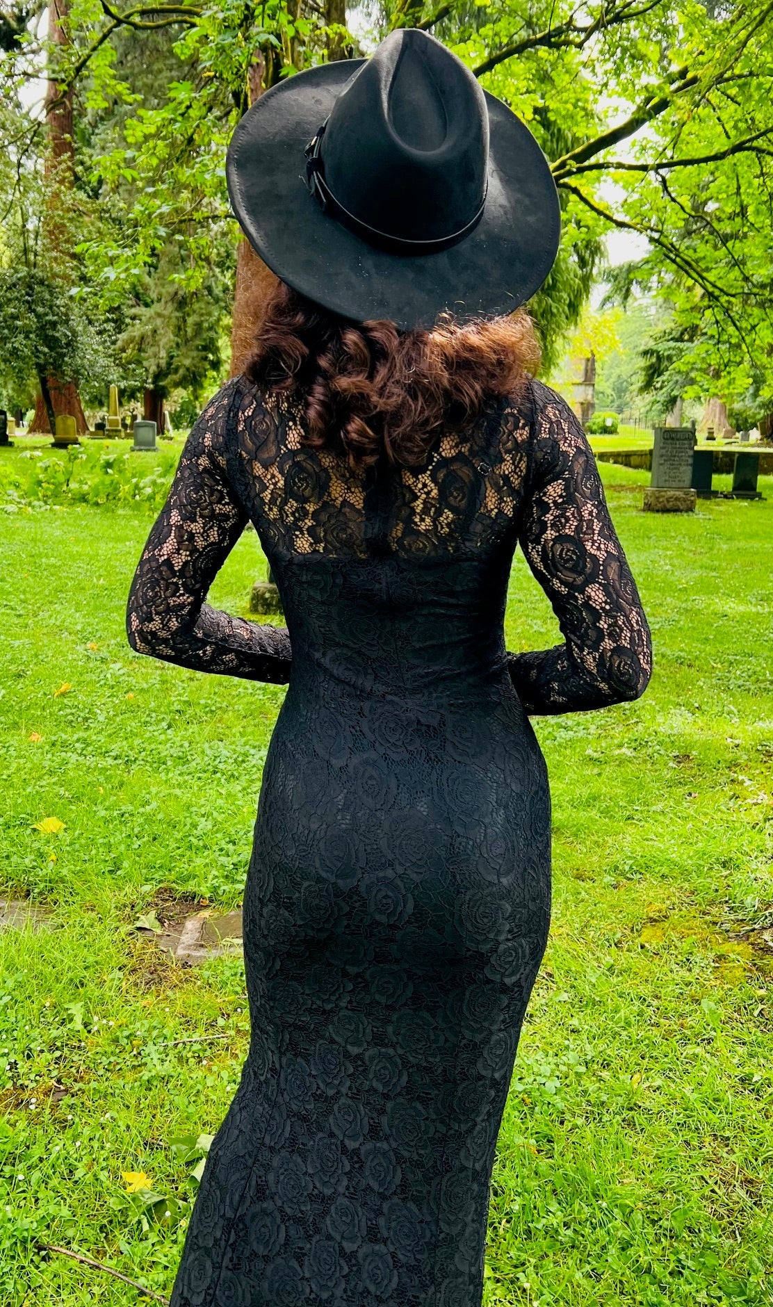 Persephone - Deadly Sheer Floral Lace Maxi dress - PRE-ORDER