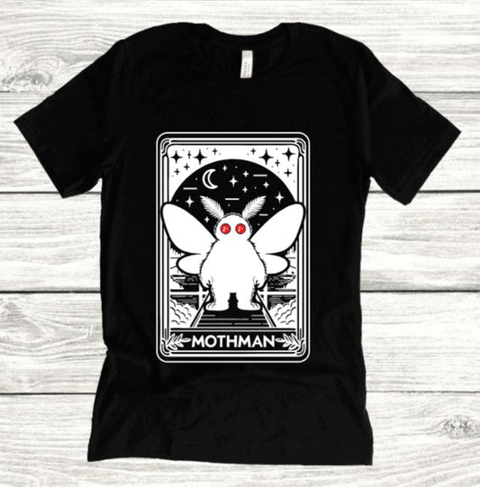 Mothman Tarot - Available in T-Shirt, Pullover, Hoodie, Tank or Long Sleeve