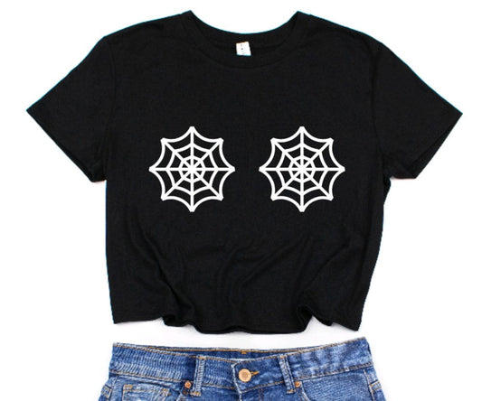 Web Set Cropped T-Shirt