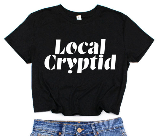 Local Cryptid Cropped T-Shirt