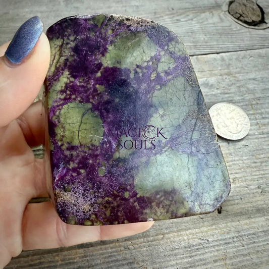 Stichtite with Serpentine Atlantisite Freeform – Barberton, South Africa