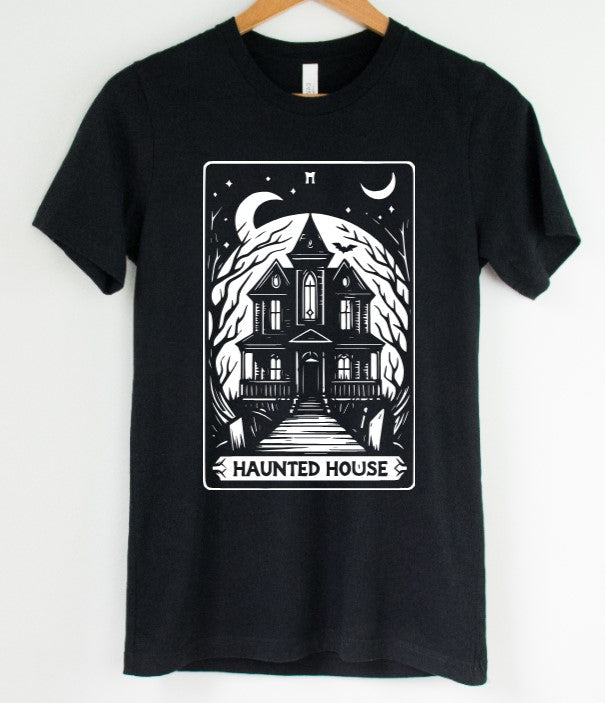 The Haunted House Tarot - Available in T-Shirt, Pullover, Hoodie, Tank or Long Sleeve