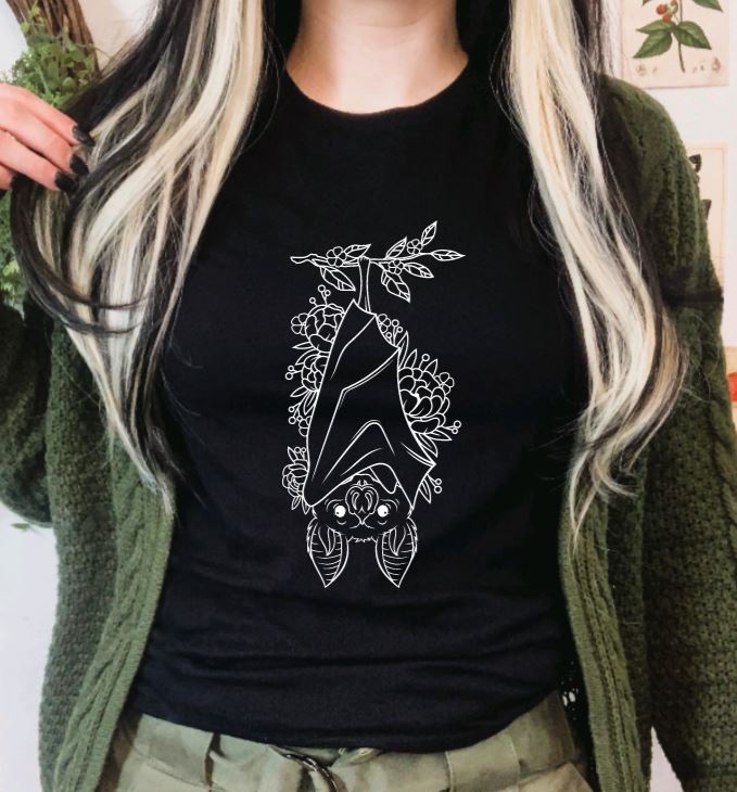 Floral Bat T-Shirt