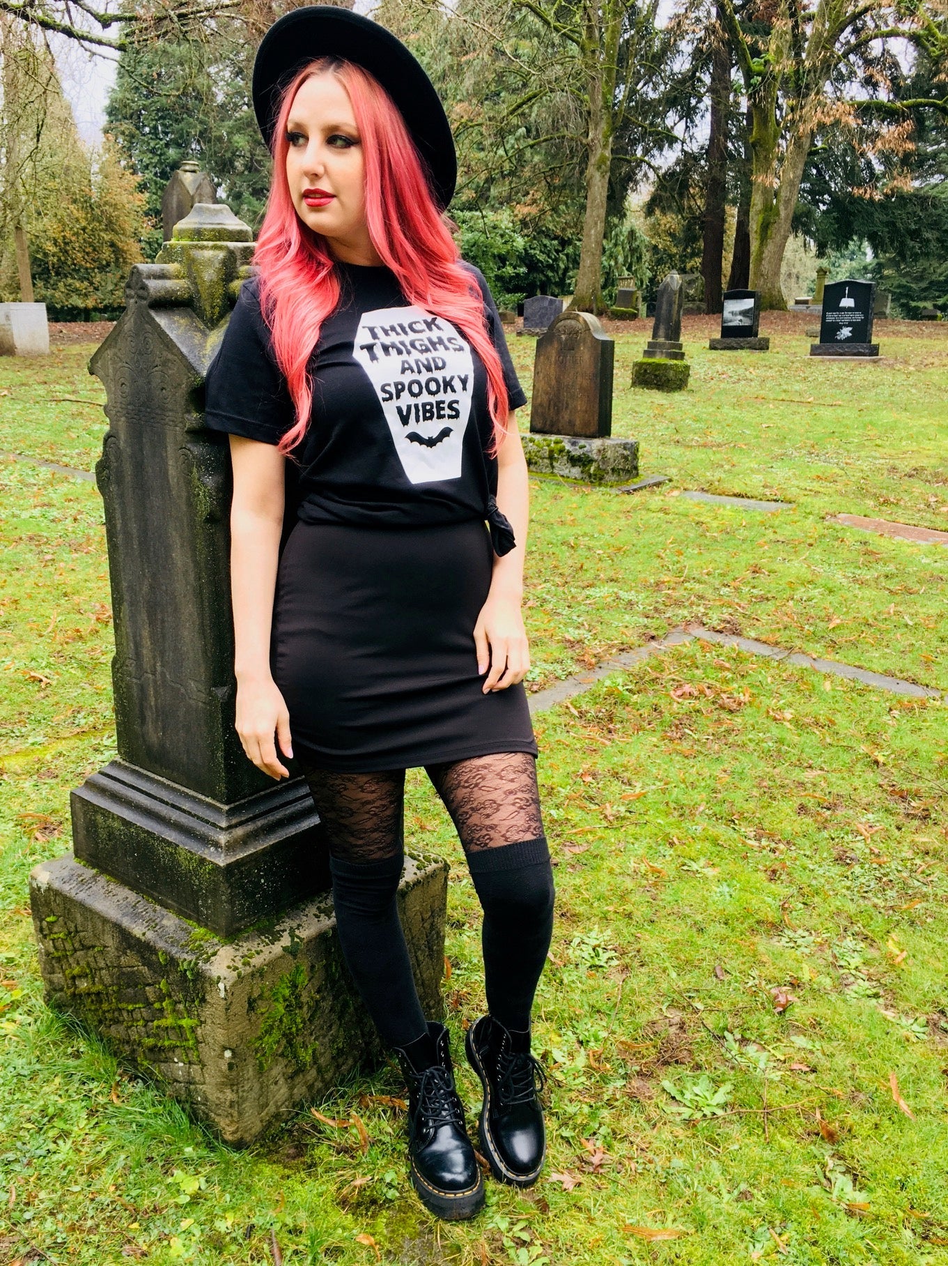 Thick Thighs & Spooky Vibes T-Shirt