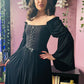 Lilith - Dark Cottage Goth Lace Up Jersey Dress - READY to SHIP