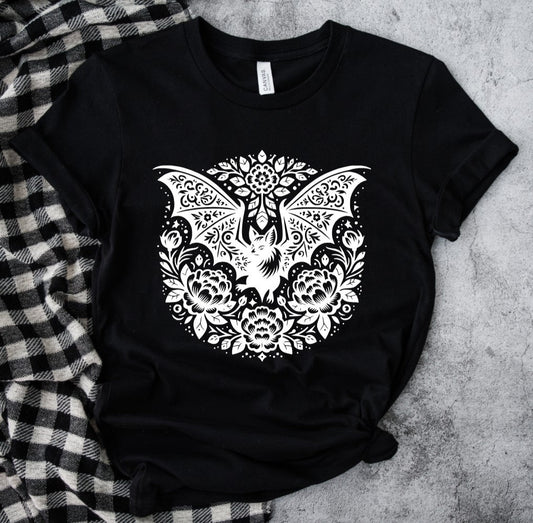 Folk Bat - Available in T-Shirt, Pullover, Hoodie, Tank or Long Sleeve