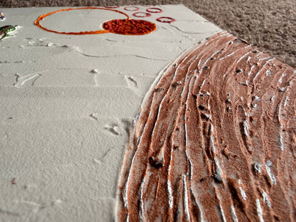 Abstract Plaster Painting by Megan Besler (1 of 1)