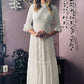 Mina - Ivory Floral Lace Bride of the Vampire Maxi Dress  - READY TO SHIP