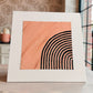 Beige Modern Rainbow Plaster Painting Art by Megan Besler (1 of 1)