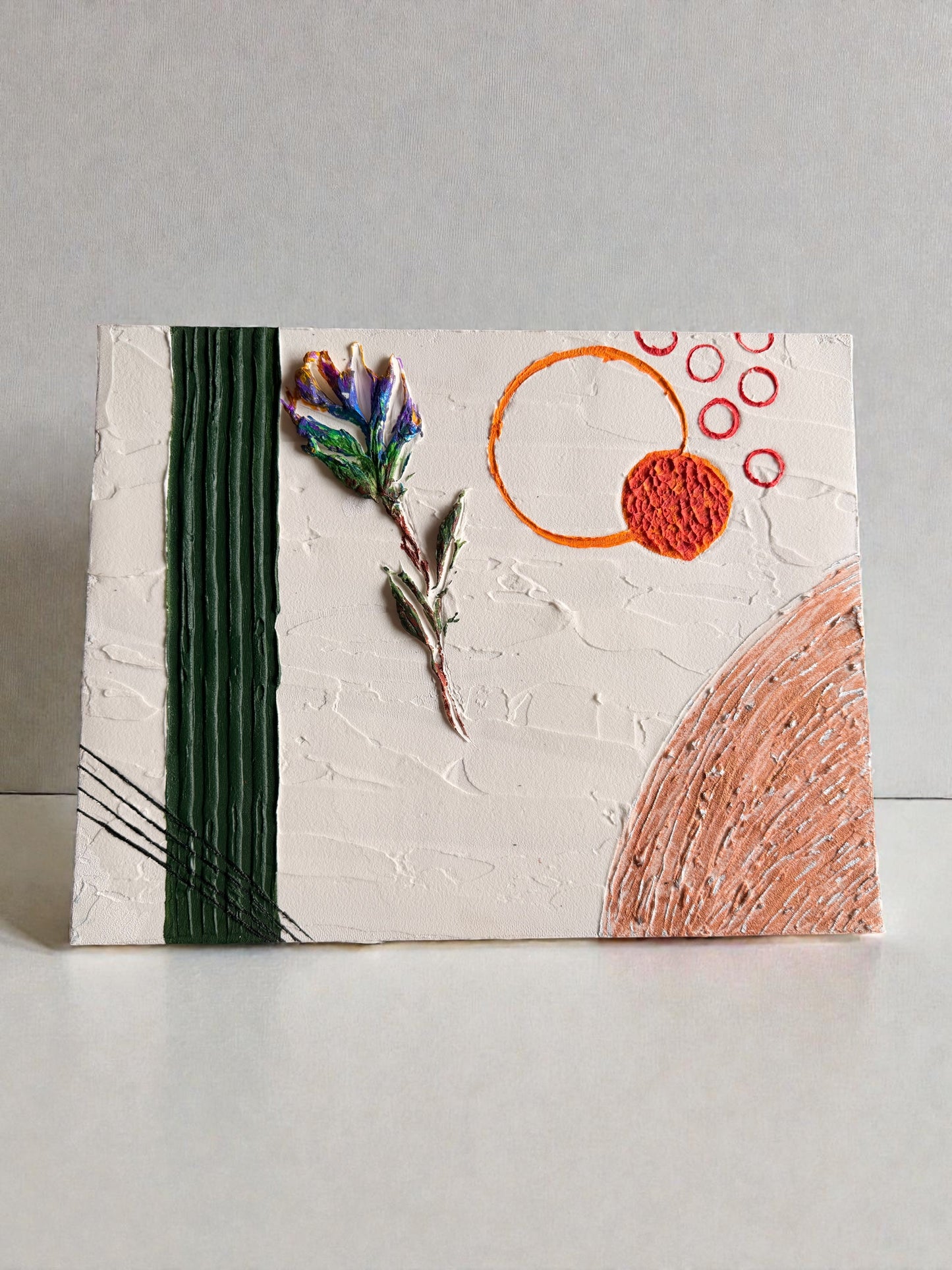 Abstract Plaster Painting by Megan Besler (1 of 1)