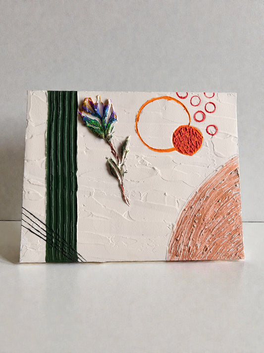 Abstract Plaster Painting by Megan Besler (1 of 1)