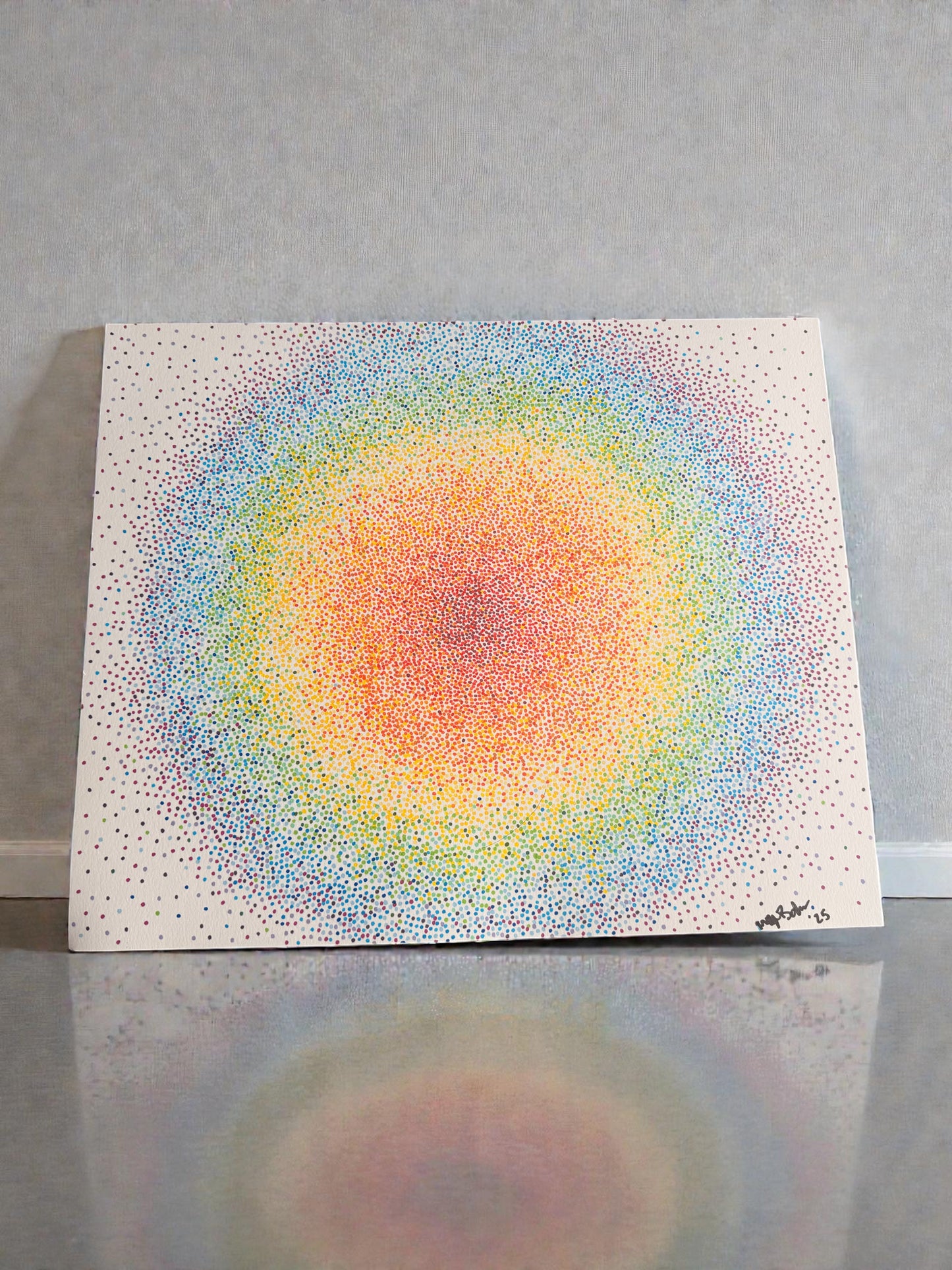 Rainbow Dot Art by Megan Besler (1 of 1)