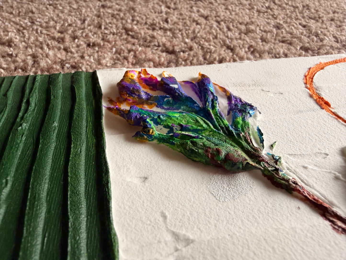 Abstract Plaster Painting by Megan Besler (1 of 1)