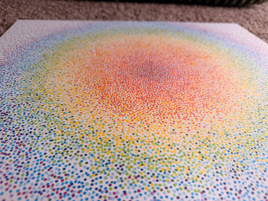 Rainbow Dot Art by Megan Besler (1 of 1)