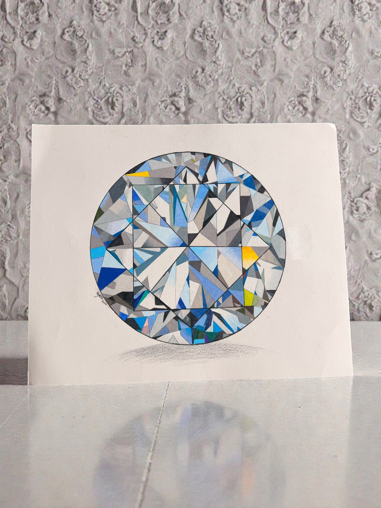 Diamond Drawing Art by Megan Besler (1 of 1)