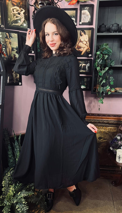 Agatha - Lightweight boho witchy dress - READY TO SHIP
