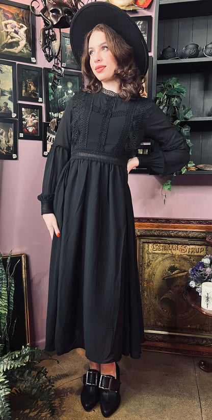 Agatha - Lightweight boho witchy dress - READY TO SHIP