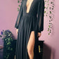 Minerva - Hauntingly Dramatic Mesh Maxi Dress with Built In Shorts  - READY TO SHIP