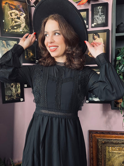 Agatha - Lightweight boho witchy dress - READY TO SHIP