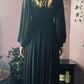 Minerva - Hauntingly Dramatic Mesh Maxi Dress with Built In Shorts  - READY TO SHIP