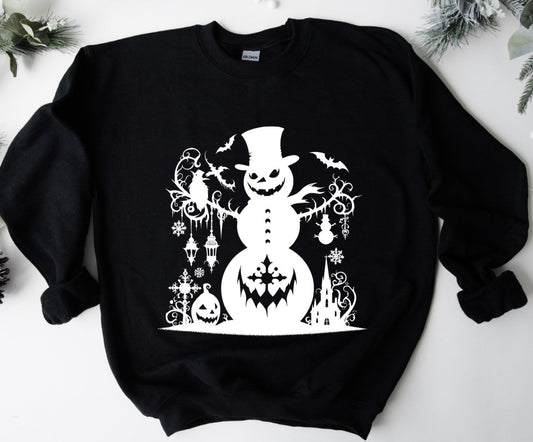 Spooky Snowman - Available in T-Shirt, Pullover, Hoodie, Tank or Long Sleeve