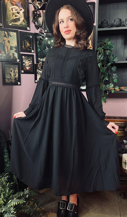 Agatha - Lightweight boho witchy dress - READY TO SHIP