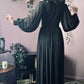 Minerva - Hauntingly Dramatic Mesh Maxi Dress with Built In Shorts  - READY TO SHIP