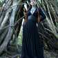 Blair - Jersey Maxi Dress with Vegan Leather Corset Waist - READY TO SHIP
