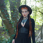 Blair - Jersey Maxi Dress with Vegan Leather Corset Waist - READY TO SHIP