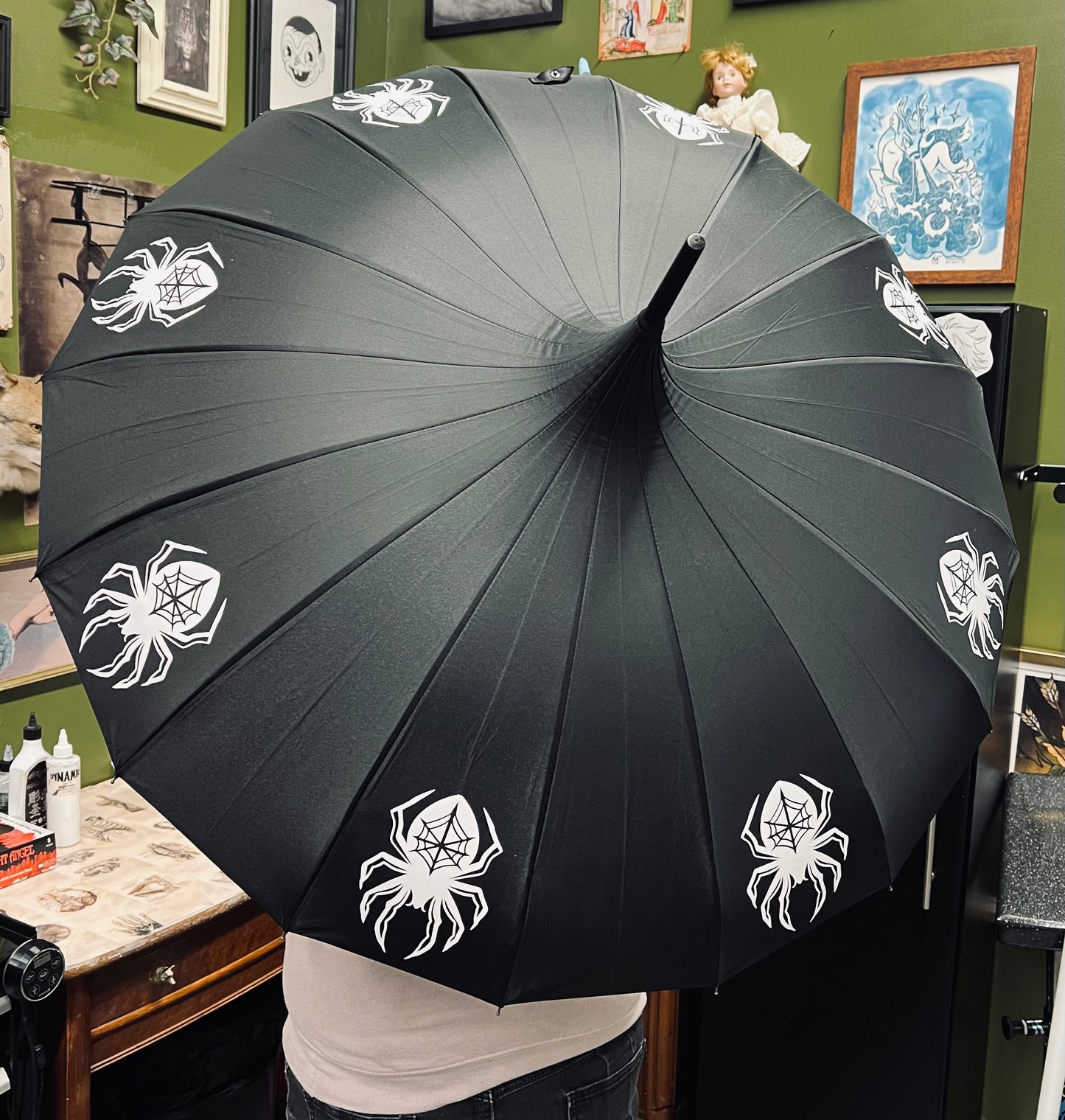 Webbed Spider Umbrella