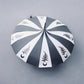 Charcoal and Black Fern Moon Umbrella
