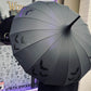 Flying Bats Umbrella - Black on Black