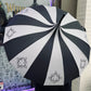 Charcoal Gothic Ornament Umbrella