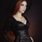 Tempest - Illusion Lace Dress with Vegan Leather Faux Corset