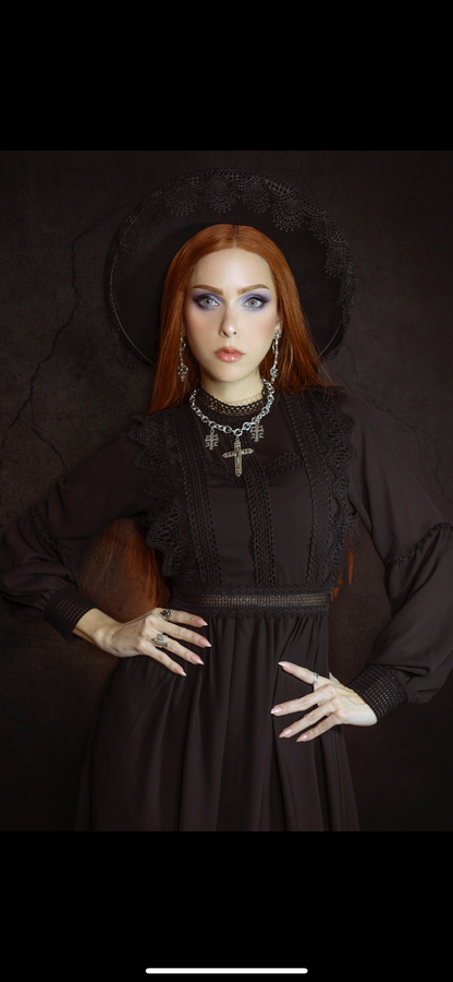 Agatha - Lightweight boho witchy dress - READY TO SHIP
