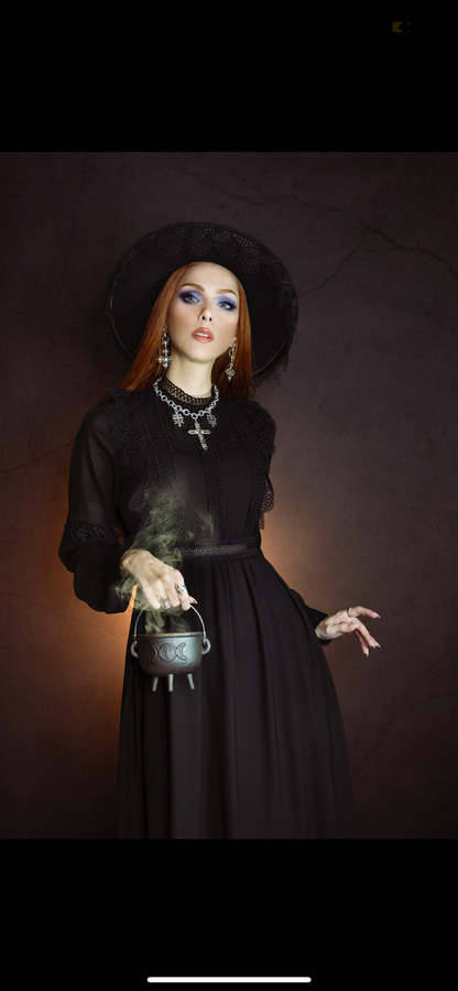 Agatha - Lightweight boho witchy dress - READY TO SHIP