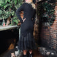 Beatrix - Curve Hugging Sweater Dress with Dreary Flared Hem - READY TO SHIP