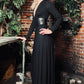 Blair - Jersey Maxi Dress with Vegan Leather Corset Waist - READY TO SHIP