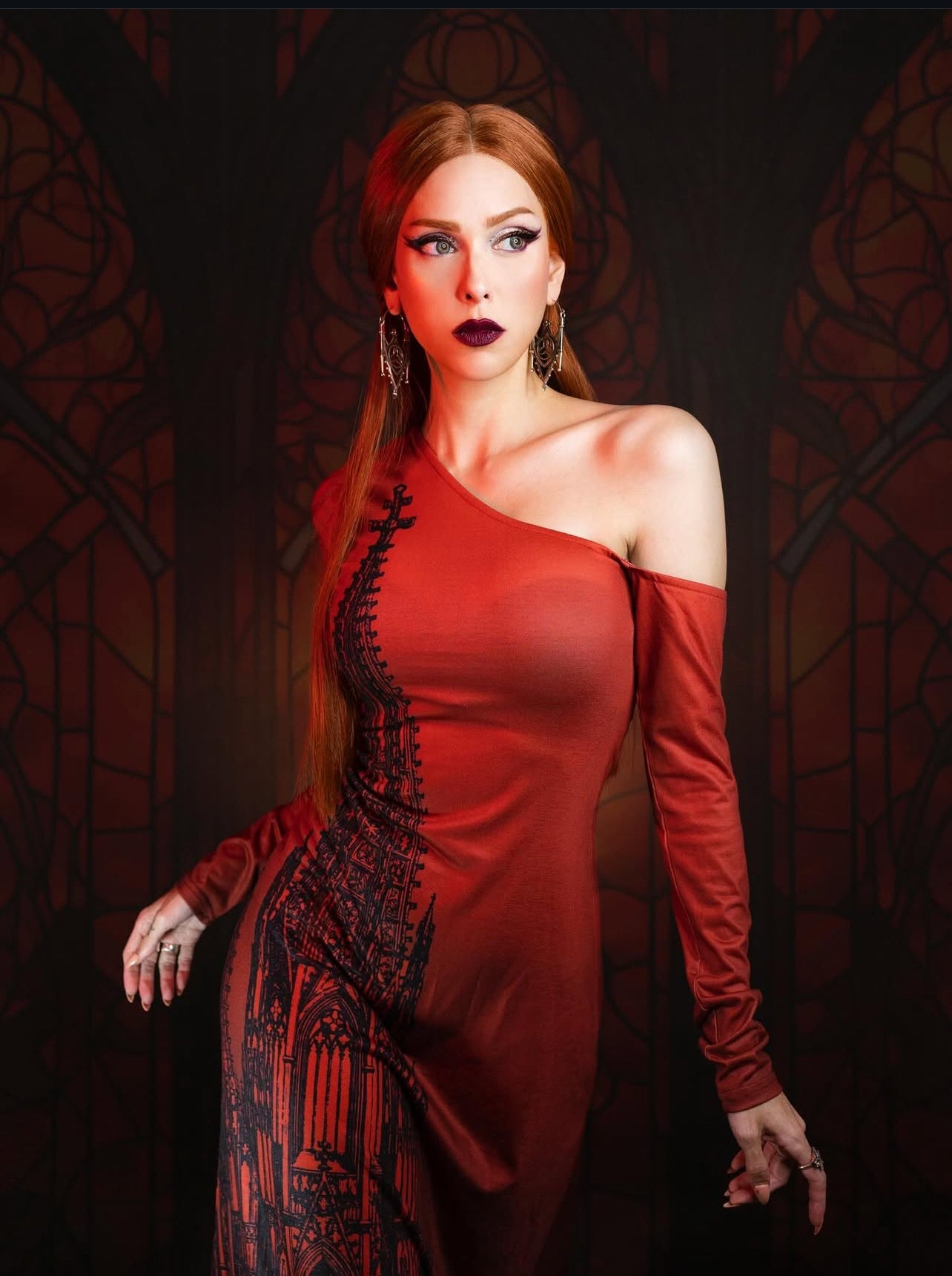 Elspeth - Comfy Cathedral Maxi Dress - READY to SHIP