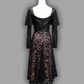 Tempest - Illusion Lace Dress with Vegan Leather Faux Corset