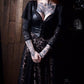 Tempest - Illusion Lace Dress with Vegan Leather Faux Corset