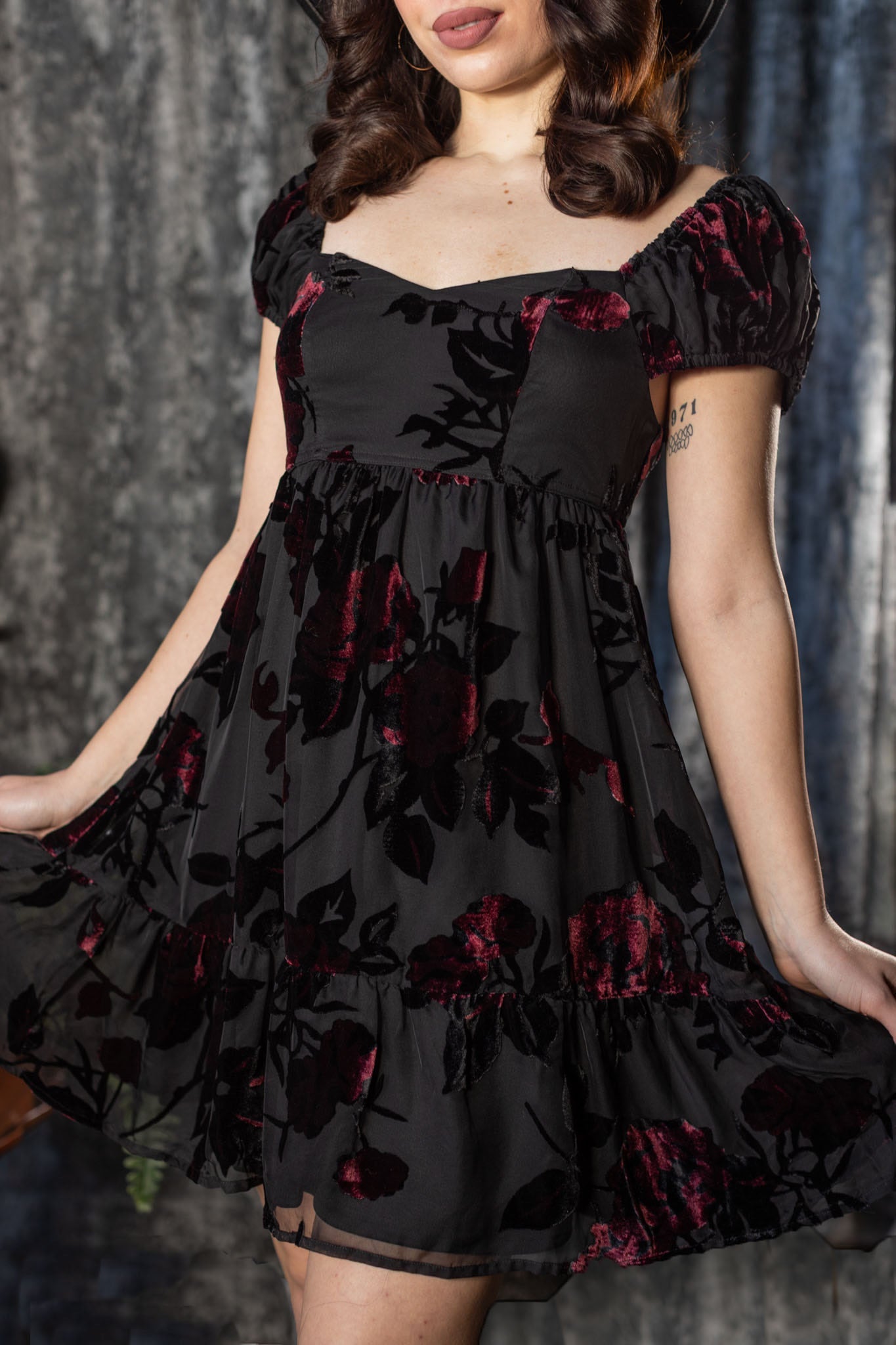 Reagan - Romantic Floral Babydoll Dress - Pre-Order